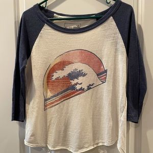 We The Free Wave Baseball Top